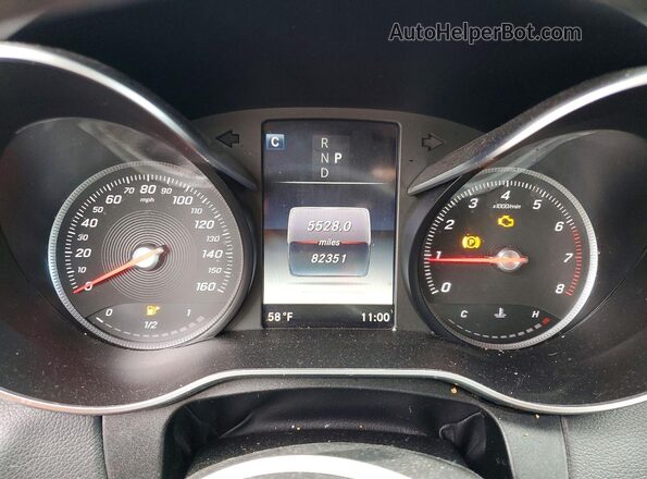 55SWF4KB2JU274669 2018 MERCEDES-BENZ C Black Vista del cuadro de instrumentos