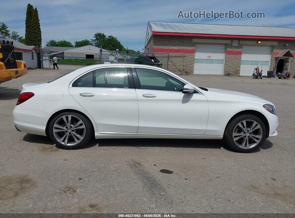 55SWF4KB3GU106189 2016 MERCEDES-BENZ C-CLASS White Rear interior view