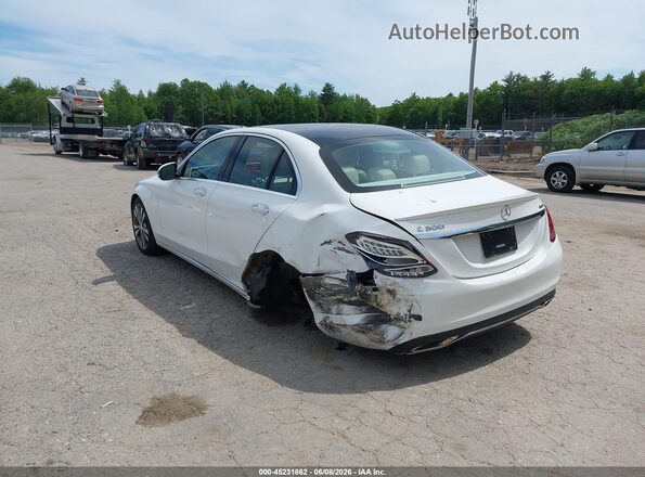 55SWF4KB3GU106189 2016 MERCEDES-BENZ C-CLASS White Rear left