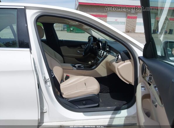 55SWF4KB3GU106189 2016 MERCEDES-BENZ C-CLASS White Front interior view