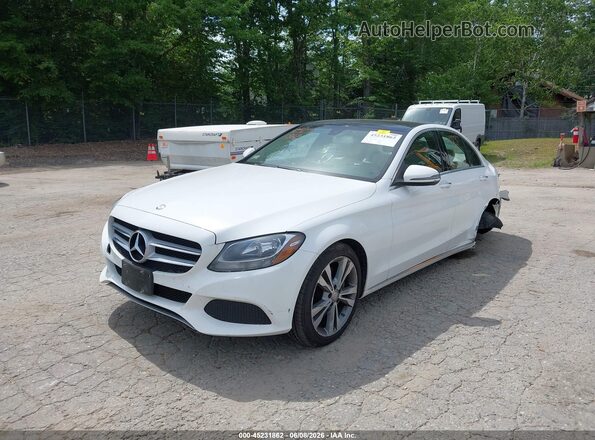 55SWF4KB3GU106189 2016 MERCEDES-BENZ C-CLASS White Front left
