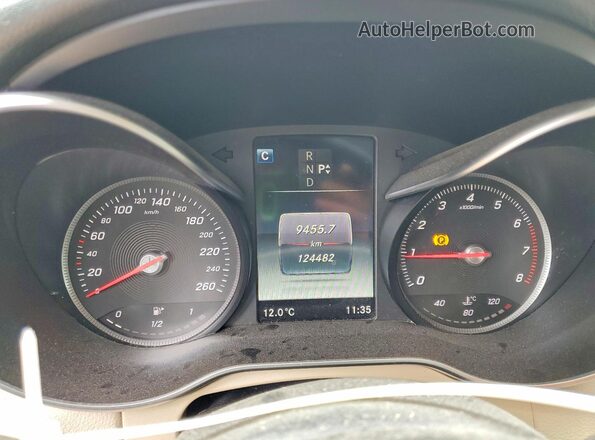 55SWF4KB3GU111375 2016 MERCEDES-BENZ C White Вид щитка приладів