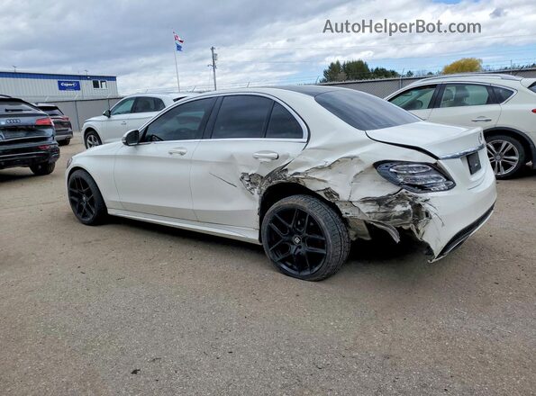 55SWF4KB3GU111375 2016 MERCEDES-BENZ C White Задня ліва чверть