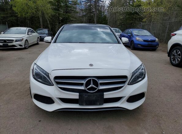 55SWF4KB3GU111375 2016 MERCEDES-BENZ C White Вид спереду