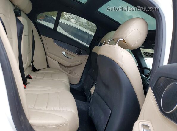 55SWF4KB3GU111375 2016 MERCEDES-BENZ C White Вид задніх сидінь