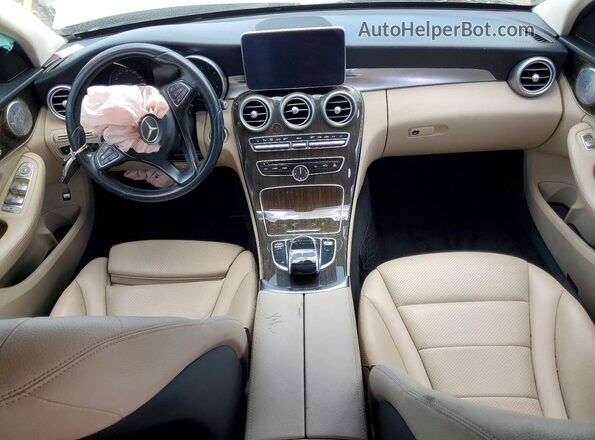 55SWF4KB3GU111683 2016 MERCEDES-BENZ C White წინა პანელის ხედი