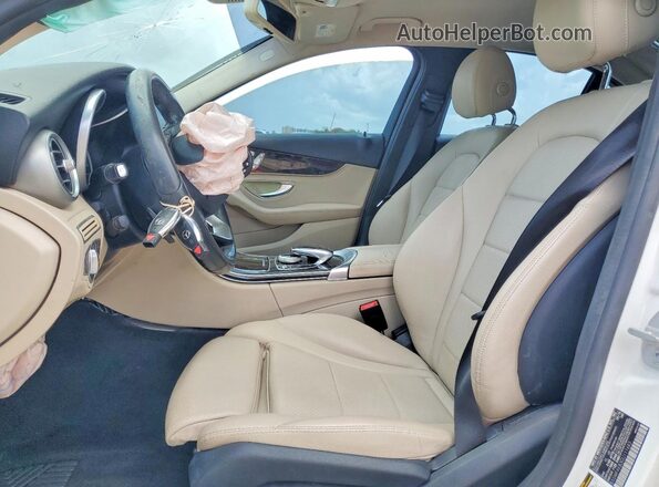 55SWF4KB3GU111683 2016 MERCEDES-BENZ C White წინა სალონის ხედი