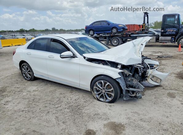 55SWF4KB3GU111683 2016 MERCEDES-BENZ C White წინა მარჯვენა