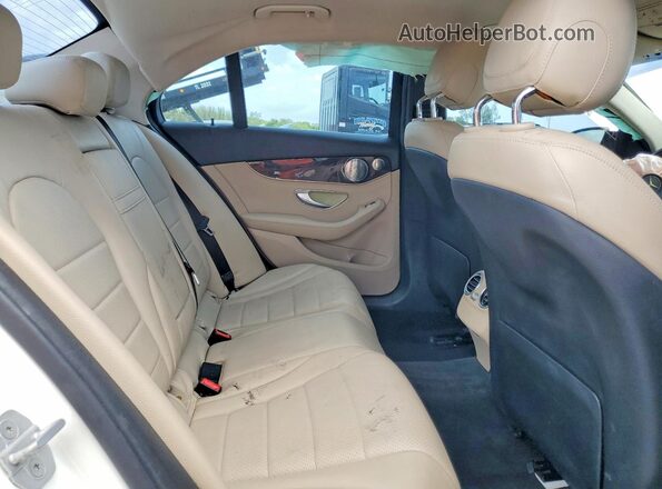 55SWF4KB3GU111683 2016 MERCEDES-BENZ C White უკანა სავარძლების ხედი