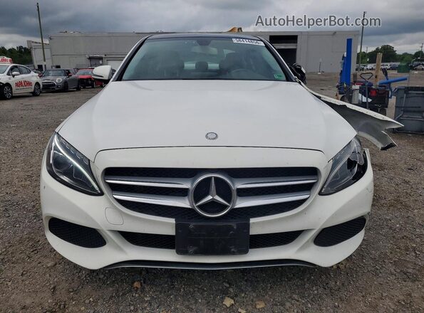 55SWF4KB3GU112901 2016 MERCEDES-BENZ C White Դիմացի տեսք
