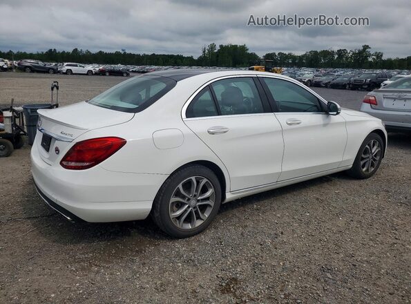 55SWF4KB3GU112901 2016 MERCEDES-BENZ C White Հետևի աջ