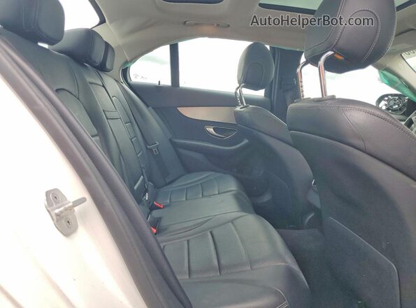 55SWF4KB3GU112901 2016 MERCEDES-BENZ C White Հետևի նստատեղերի տեսք