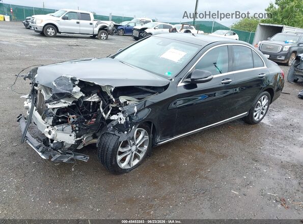 55SWF4KB3GU148667 2016 MERCEDES-BENZ C-CLASS Black Przód lewy