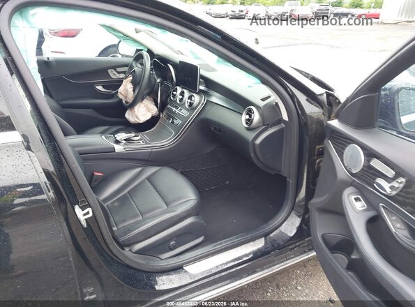 55SWF4KB3GU148667 2016 MERCEDES-BENZ C-CLASS Black Widok wnętrza z przodu