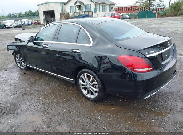 55SWF4KB3GU148667 2016 MERCEDES-BENZ C-CLASS Black Tył lewy
