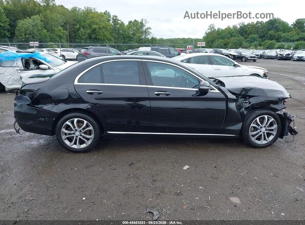 55SWF4KB3GU148667 2016 MERCEDES-BENZ C-CLASS Black Widok wnętrza z tyłu