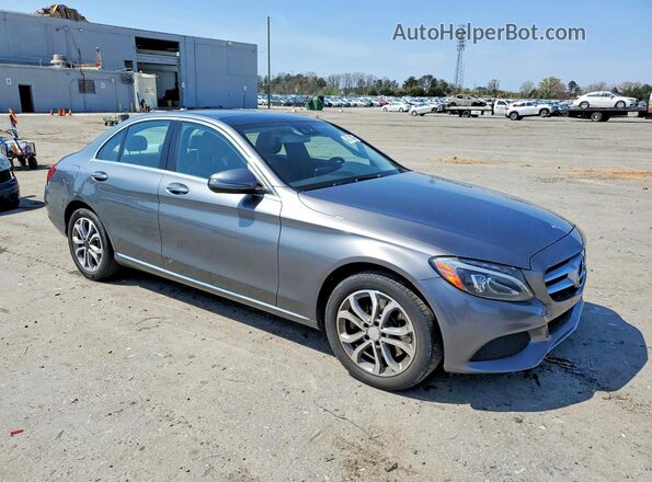 55SWF4KB3HU194940 2017 MERCEDES-BENZ C Gray 
