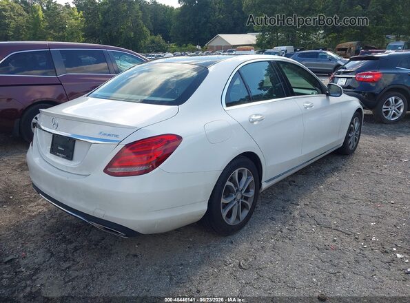 55SWF4KB3HU195828 2017 MERCEDES-BENZ C-CLASS White Հետևի աջ