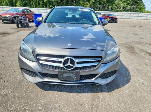 55SWF4KB3HU202146 2017 MERCEDES-BENZ C Серый Вид спереди