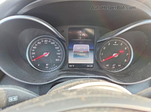 55SWF4KB3HU202146 2017 MERCEDES-BENZ C Серый Вид щитка приборов