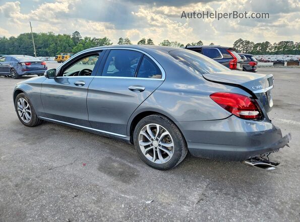 55SWF4KB3HU202146 2017 MERCEDES-BENZ C Серый Задняя левая четверть