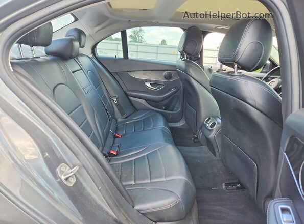 55SWF4KB3HU202146 2017 MERCEDES-BENZ C Серый Вид задних сидений