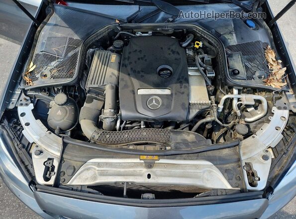 55SWF4KB3HU202146 2017 MERCEDES-BENZ C Серый Вид задней части салона