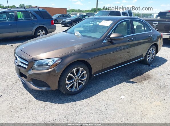 55SWF4KB3JU235976 2018 MERCEDES-BENZ C-CLASS Brown 