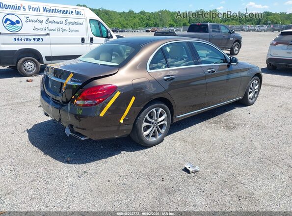 55SWF4KB3JU235976 2018 MERCEDES-BENZ C-CLASS Brown 