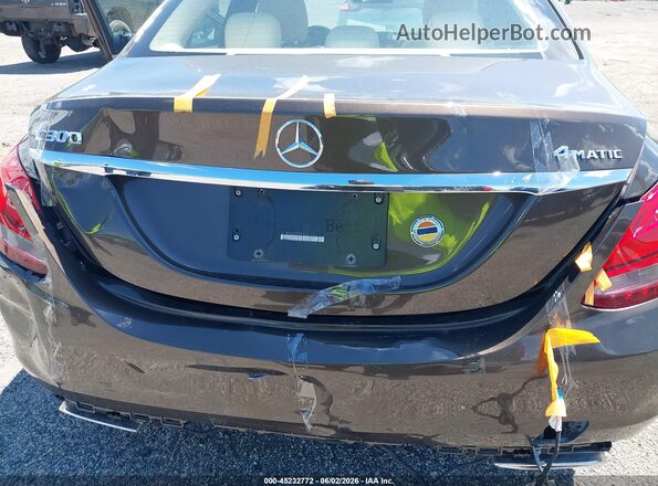 55SWF4KB3JU235976 2018 MERCEDES-BENZ C-CLASS Brown 