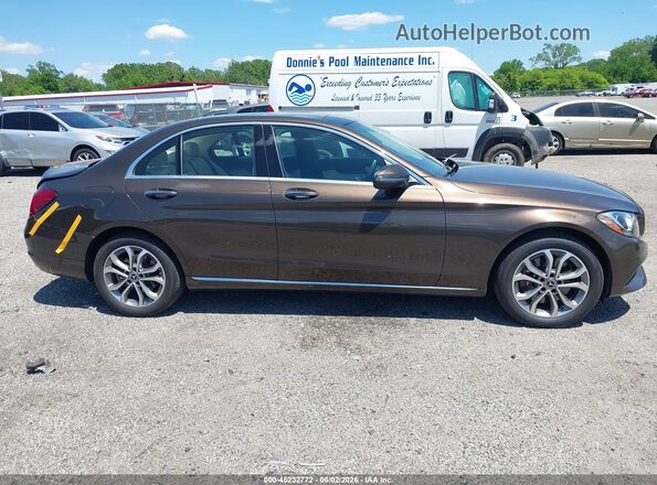 55SWF4KB3JU235976 2018 MERCEDES-BENZ C-CLASS Brown 