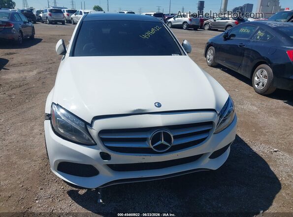 55SWF4KB4GU107819 2016 MERCEDES-BENZ C-CLASS White Вид спереду