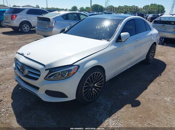 55SWF4KB4GU107819 2016 MERCEDES-BENZ C-CLASS White Передня ліва чверть