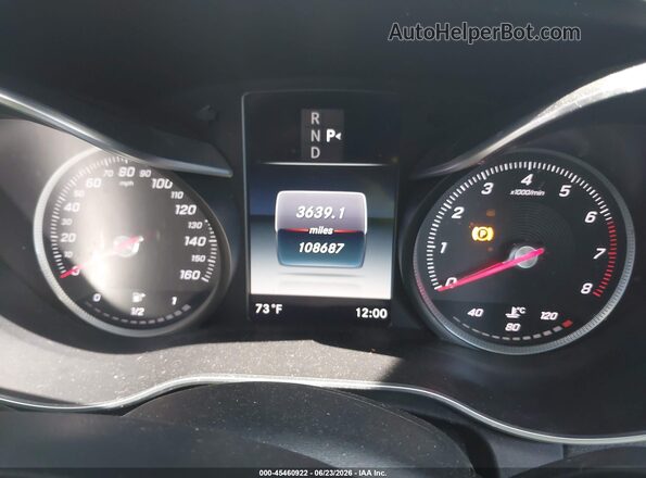 55SWF4KB4GU107819 2016 MERCEDES-BENZ C-CLASS White Вид задніх сидінь