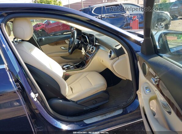 55SWF4KB4GU108484 2016 MERCEDES-BENZ C-CLASS Синий Вид салона спереди