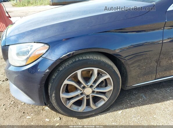 55SWF4KB4GU108484 2016 MERCEDES-BENZ C-CLASS Синий Вид спереди