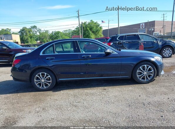 55SWF4KB4GU108484 2016 MERCEDES-BENZ C-CLASS Синий Вид задней части салона