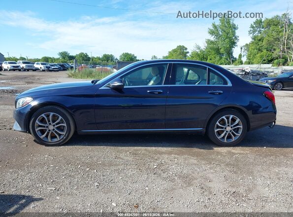 55SWF4KB4GU108484 2016 MERCEDES-BENZ C-CLASS Синий Панорамный вид салона 360°