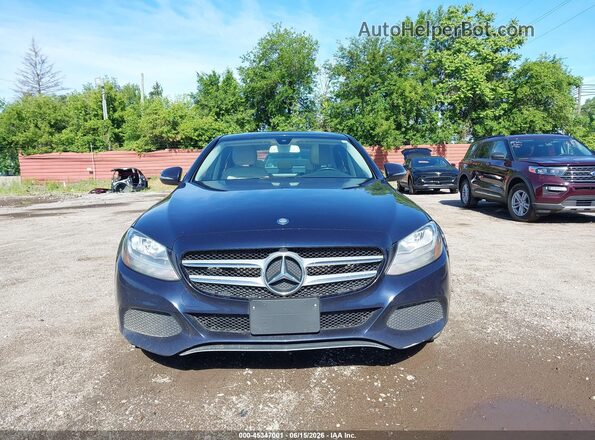 55SWF4KB4GU108484 2016 MERCEDES-BENZ C-CLASS Синий Вид щитка приборов