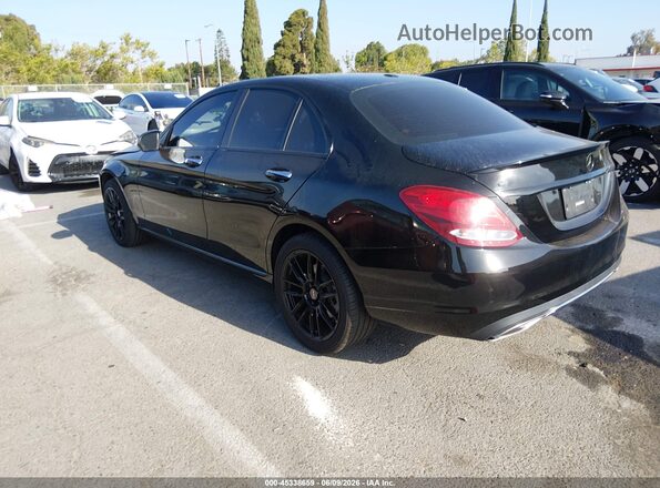 55SWF4KB4GU173531 2016 MERCEDES-BENZ C-CLASS Black Trasero izquierdo