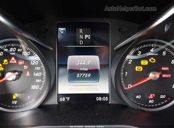 55SWF4KB4GU173531 2016 MERCEDES-BENZ C-CLASS Black Vista de los asientos traseros