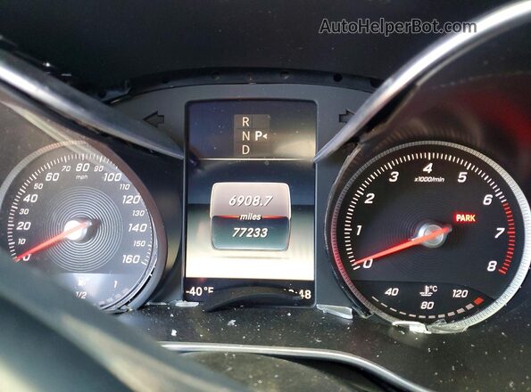 55SWF4KB4HU181744 2017 MERCEDES-BENZ C White Vista del cuadro de instrumentos