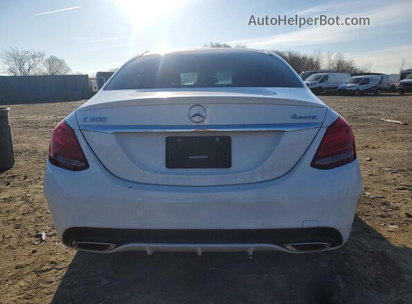 55SWF4KB4HU181744 2017 MERCEDES-BENZ C White Vista trasera