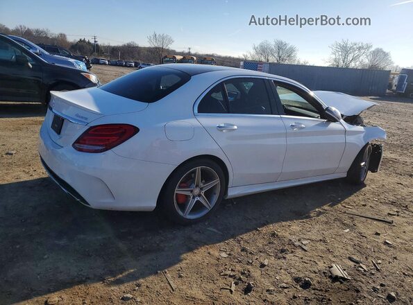 55SWF4KB4HU181744 2017 MERCEDES-BENZ C White Trasero derecho