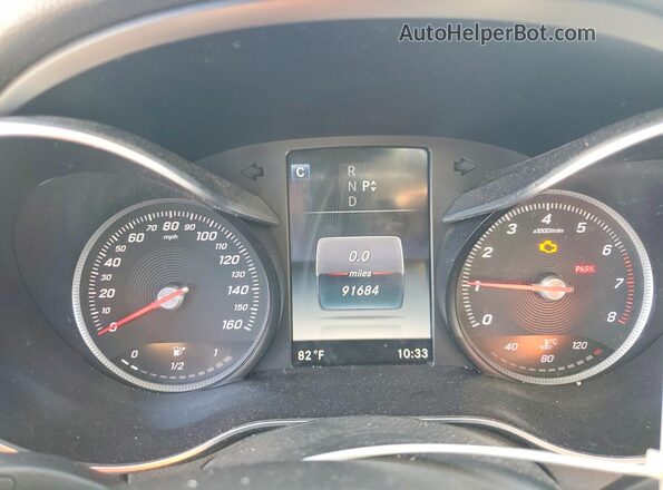 55SWF4KB4HU193120 2017 MERCEDES-BENZ C Черный Вид щитка приборов