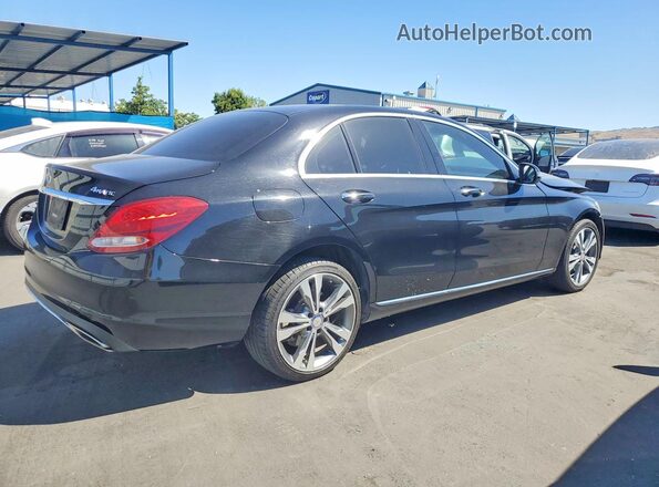 55SWF4KB4HU193120 2017 MERCEDES-BENZ C Черный Задняя правая четверть