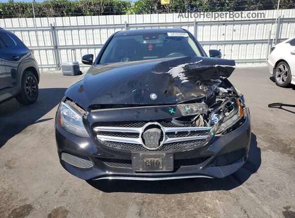 55SWF4KB4HU193120 2017 MERCEDES-BENZ C Черный Вид спереди