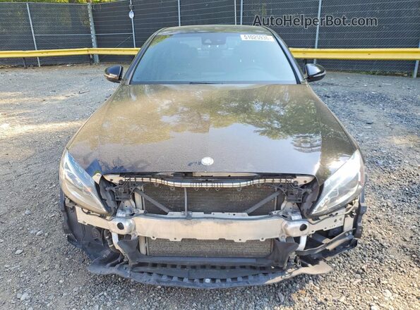 55SWF4KB4HU204021 2017 MERCEDES-BENZ C Black Widok z przodu