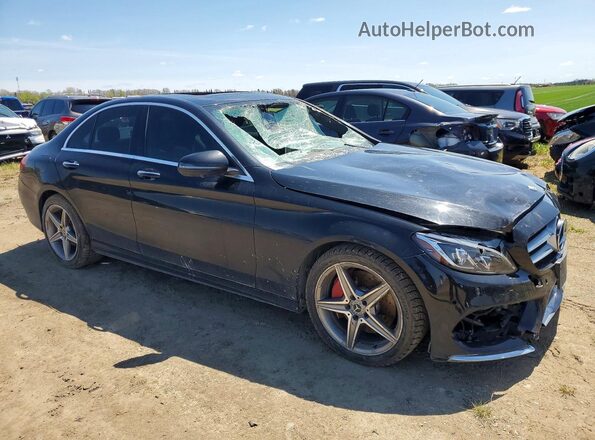 55SWF4KB4JU256092 2018 MERCEDES-BENZ C Black Առջևի աջ