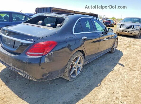 55SWF4KB4JU256092 2018 MERCEDES-BENZ C Black Հետևի աջ